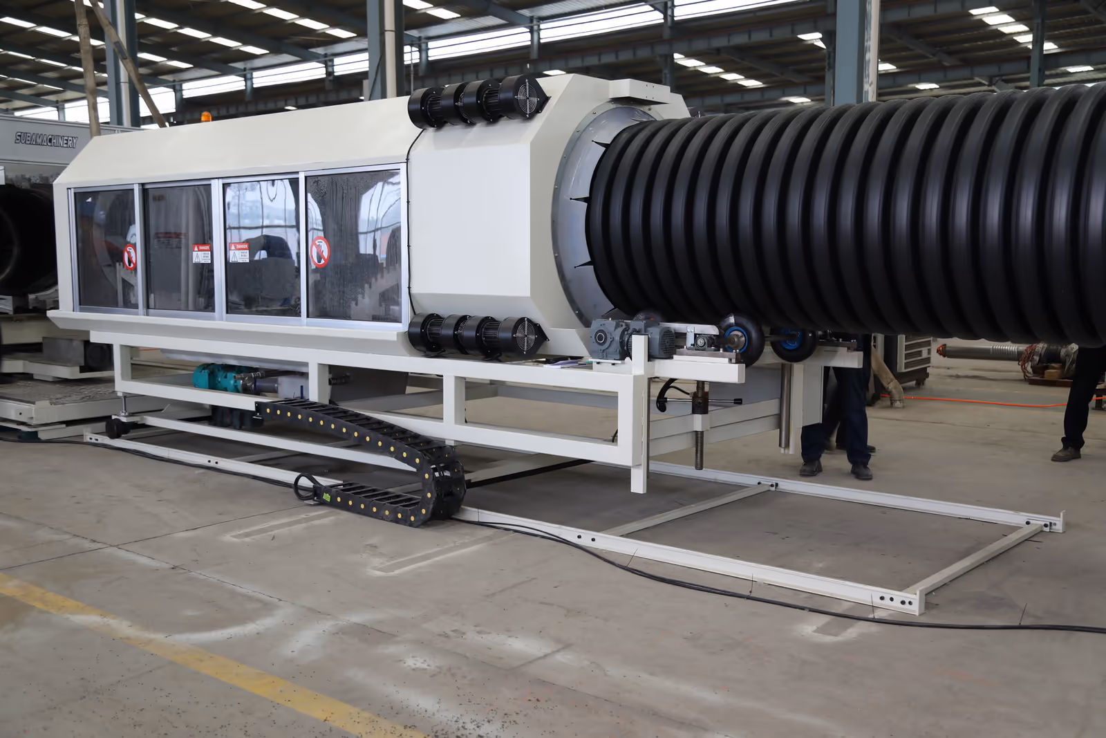 Cooling Tank - Double wall corrugated pipe extrusion line 304 stainless steel cooling tank secondary cool and shape the pipes - 5